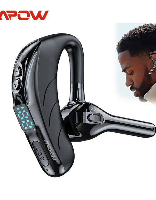 Load image into Gallery viewer, Mpow X13 Bluetooth V5.2 Single Wireless Headset Handsfree Earpiece with Microphone for Driving/Business/Office 25Hrs Android/iOS
