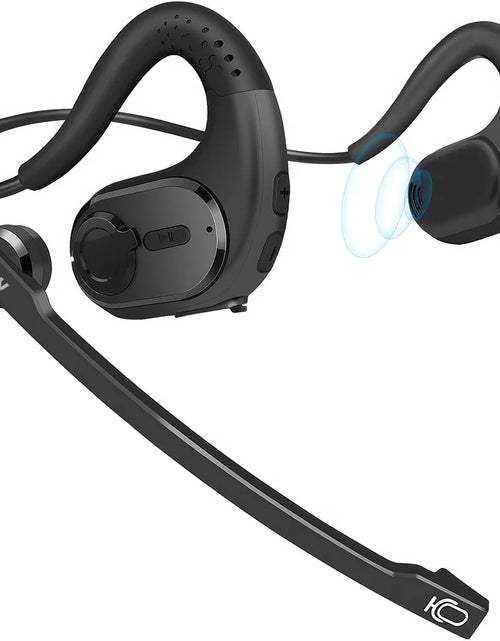 Load image into Gallery viewer, Mpow G9 Bluetooth 5.3 Open Ear Headphones with Removable Microphone Noise Cancelling Air Conduction Headset with 12H Playtime
