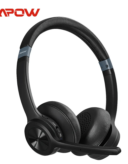 Load image into Gallery viewer, Mpow HC9 Bluetooth 5.3 Headset For Call Center Office Upgraded Wireless Headphones 45H Long Life CVC 8.0 Noise Cancelling Mic
