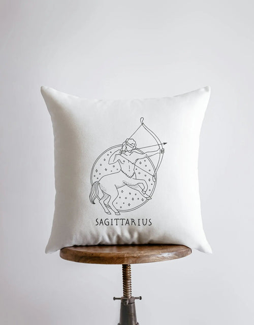 Load image into Gallery viewer, Sagittarius | Zodiac | Stars | Astrology | Throw Pillow  | Map of the Stars | Home Decor | Room Decor  | Astrology Sign by UniikPillows
