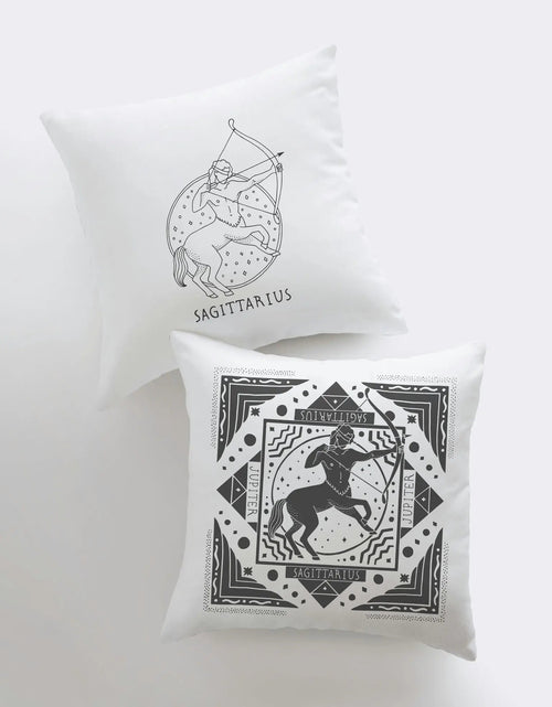 Load image into Gallery viewer, Sagittarius | Zodiac | Stars | Astrology | Throw Pillow  | Map of the Stars | Home Decor | Room Decor  | Astrology Sign by UniikPillows
