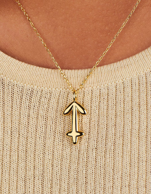 Load image into Gallery viewer, Sagittarius Zodiac Necklace by Little Sky Stone
