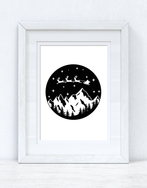 Load image into Gallery viewer, Santas Sleigh 2021 Seasonal Wall Home Decor Print by WinsterCreations™ Official Store
