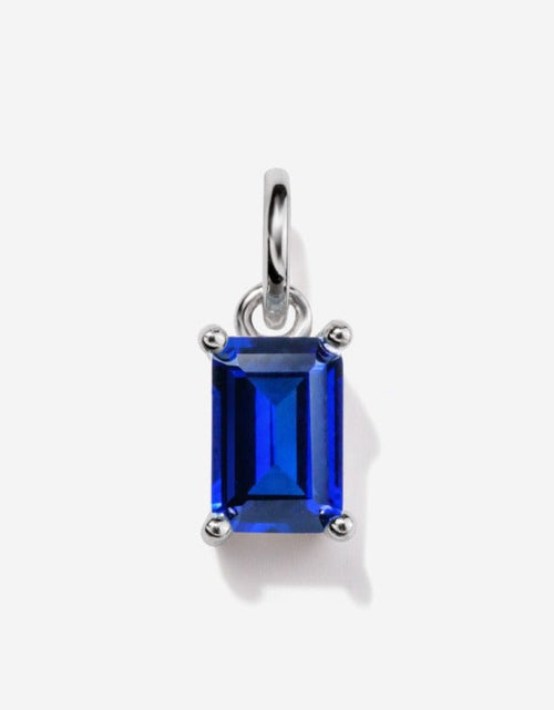 Load image into Gallery viewer, Sapphire Silver Charm by Little Sky Stone
