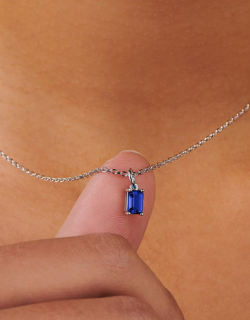 Load image into Gallery viewer, Sapphire Silver Charm by Little Sky Stone
