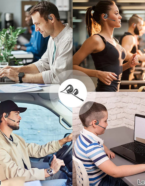 Load image into Gallery viewer, Mpow G9 Bluetooth 5.3 Open Ear Headphones with Removable Microphone Noise Cancelling Air Conduction Headset with 12H Playtime
