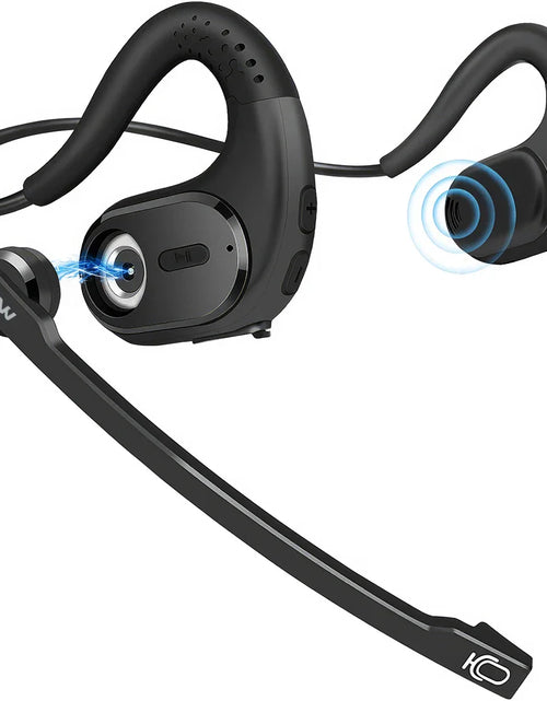 Load image into Gallery viewer, Mpow G9 Bluetooth 5.3 Open Ear Headphones with Removable Microphone Noise Cancelling Air Conduction Headset with 12H Playtime
