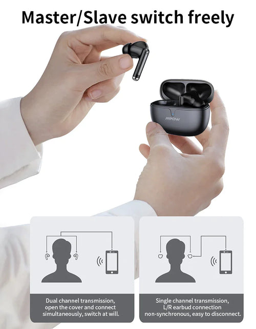 Load image into Gallery viewer, Mpow S65 True Wireless Earbuds - Bluetooth 5.3 Headphones with 30H Playback SBC Low-Latency Gaming Mode in-Ear Earbuds for Phone
