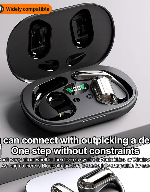 Load image into Gallery viewer, Mpow Q16 True Wireless Earphones, OWS Open Ear Earphones with Earhooks, Bluetooth 5.3, Up to 80H Playtime with Case for Cycling
