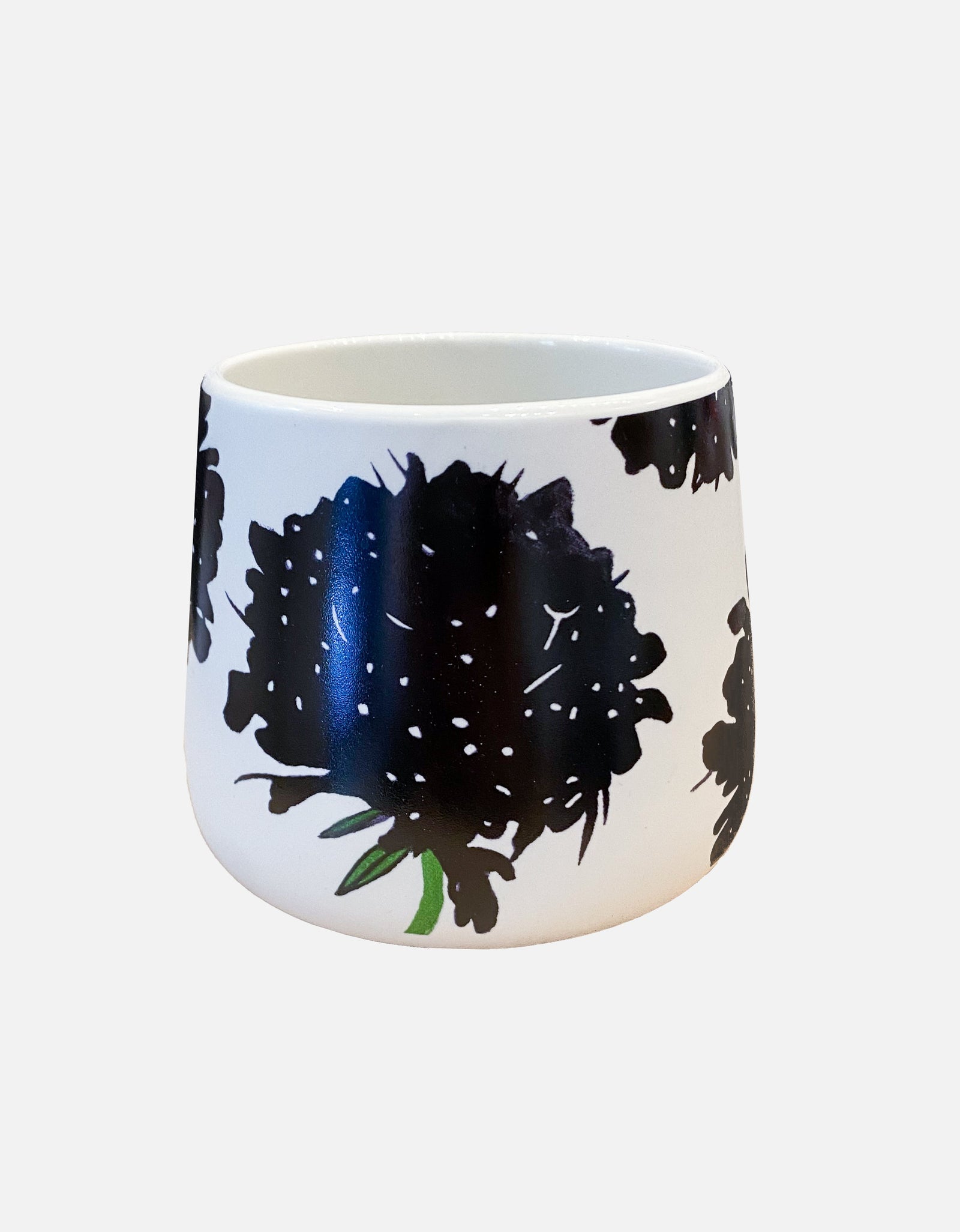 Porcelain Mug:  Black Scabiosa by India & Purry