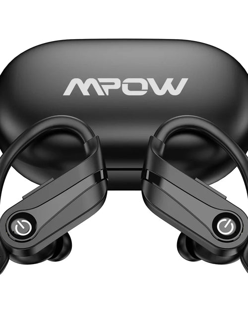 Load image into Gallery viewer, Mpow Q63 Bluetooth 5.3 Wireless Earbuds with Mic IPX7 Waterproof 200H Earphones with Hooks for Sports Running Workout Gym
