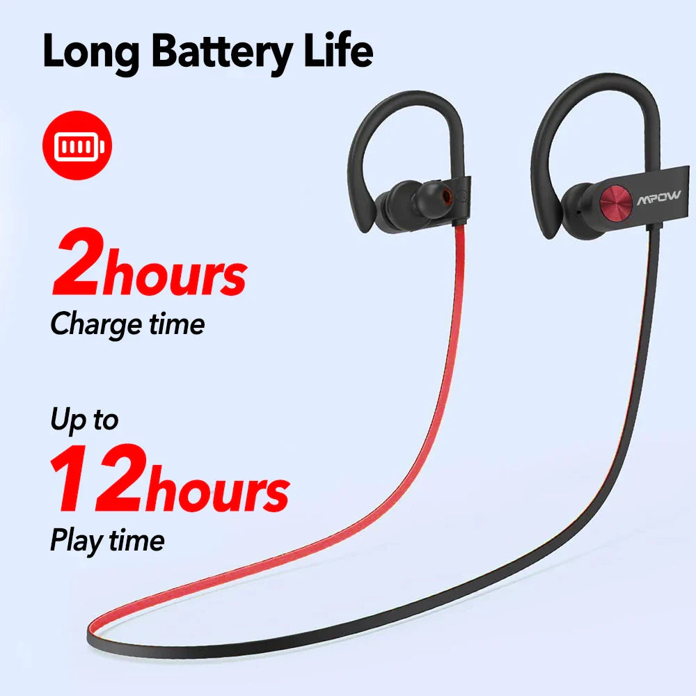 2024 New Mpow Flame True Wireless Bluetooth Earbuds CVC6.0 Noise Cancelling V5.3 IPX7 Waterproof Sport Earphones 12H Playtime