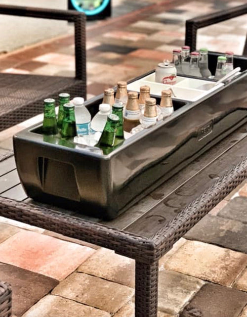 Load image into Gallery viewer, REVO Party Barge Cooler | Deep Black | Insulated Beverage Tub by REVO COOLERS, LLC
