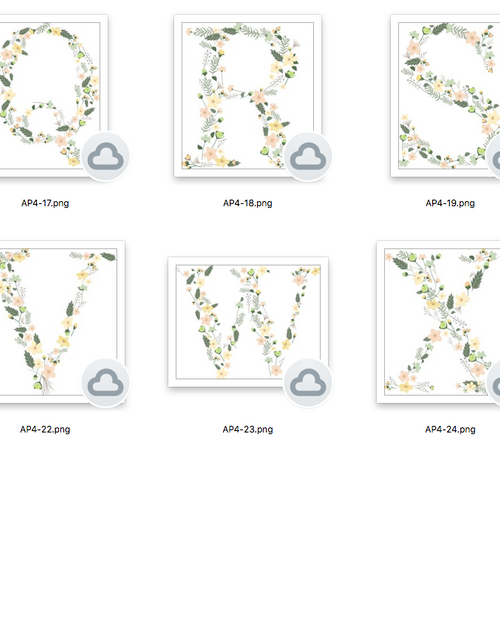 Load image into Gallery viewer, Personalised Spring Floral Initial &amp; Name Spring Seasonal Wall Home Decor Print by WinsterCreations™ Official Store
