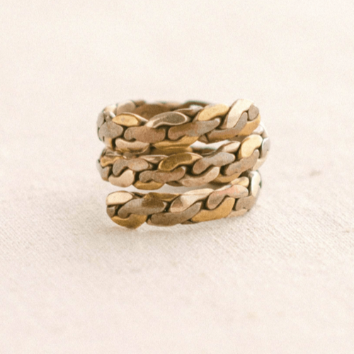 Load image into Gallery viewer, Tibetan Twisted Healing Ring by Tiny Rituals
