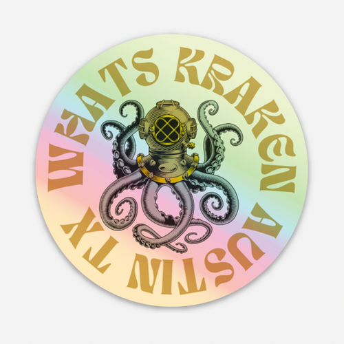 Load image into Gallery viewer, Whats Kraken Sticker (Limited Edition) by The Olde Soul
