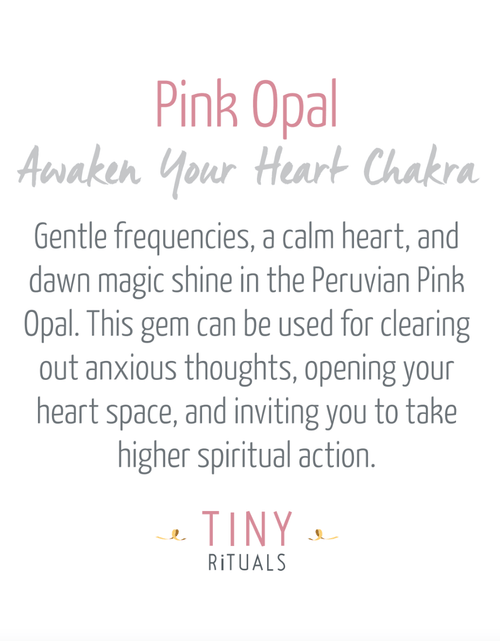Load image into Gallery viewer, Pink Opal Silver or Gold Ring by Tiny Rituals
