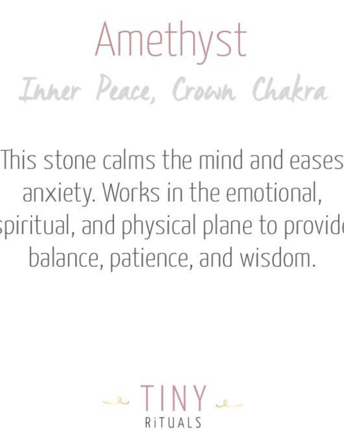 Load image into Gallery viewer, Amethyst Raw Crystal Necklace by Tiny Rituals
