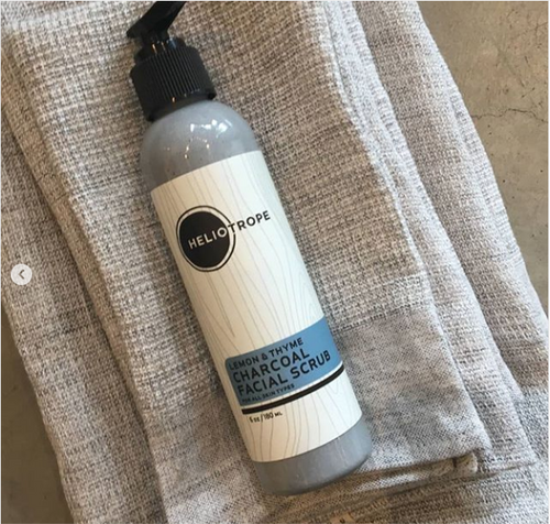 Load image into Gallery viewer, Lemon &amp; Thyme Charcoal Face Scrub by Heliotrope San Francisco

