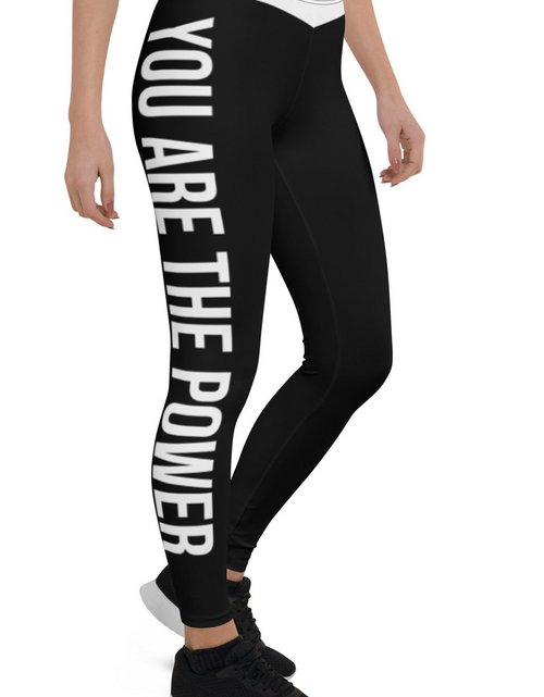 Load image into Gallery viewer, You are the Power Ladies Leggings by Proud Libertarian
