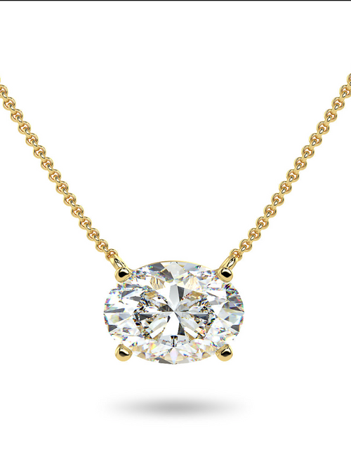 Load image into Gallery viewer, Sirius Oval Necklace - Multiple Sizes by Brilliant Carbon
