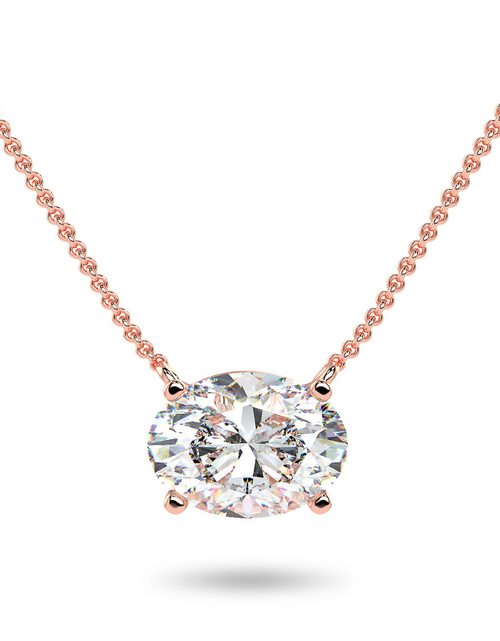 Load image into Gallery viewer, Sirius Oval Necklace - Multiple Sizes by Brilliant Carbon
