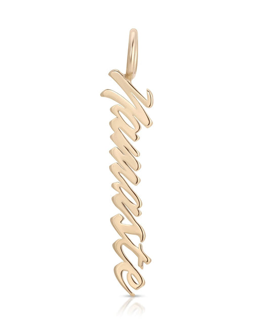Load image into Gallery viewer, Script Pendant Namaste by eklexic jewelry
