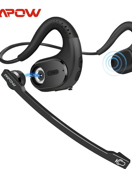 Load image into Gallery viewer, Mpow G9 Bluetooth 5.3 Earphones with Removable Microphone Noise Cancelling Open Ear Handsfree Business Headset Office Driving
