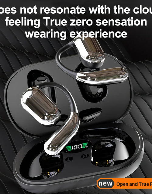 Load image into Gallery viewer, Mpow Q16 True Wireless Earphones, OWS Open Ear Earphones with Earhooks, Bluetooth 5.3, Up to 80H Playtime with Case for Cycling
