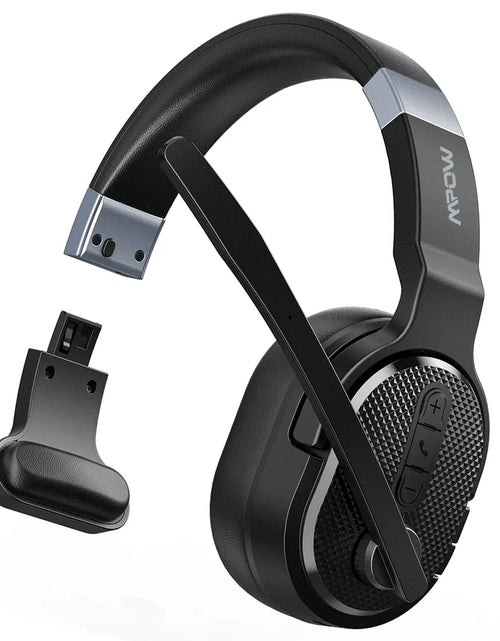 Load image into Gallery viewer, Mpow E65 2 in 1 Wireless Headphones Bluetooth 5.3 Dual/Single Office Headset with Microphone&amp;Mute Switch 35H for Trucker Driver
