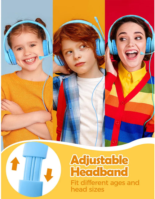Load image into Gallery viewer, Mpow LH1 Kids Headphones with Microphone,Safe Volume Limiter 94dB,3.5mm Jack On-Ear Headset for Children Teens Girls Boys School
