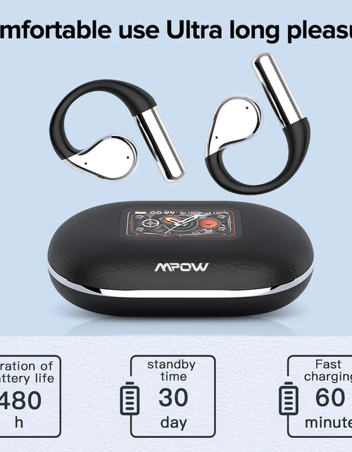 Load image into Gallery viewer, Mpow Q31 Wireless Earbuds 60hrs Bluetooth 5.4 Sport Earphones with Earhooks ENC Noise Cancelling Mic Earbuds for Workout/Running
