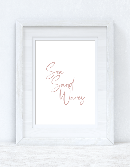 Load image into Gallery viewer, Sea Sand Waves Nude Summer Seasonal Wall Home Decor Print by WinsterCreations™ Official Store
