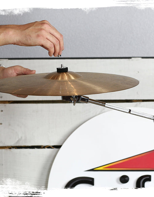 Load image into Gallery viewer, Cymbal Stand With Boom Arm by GRIFFIN (Pack of 2) | Drum Percussion Gear Hardware Set with Double Braced Legs | Counterweight Adapter for Mounting Heavy Duty Crash, Ride, Splash Cymbals For Drummers by GeekStands.com
