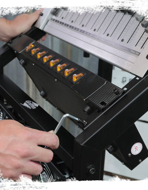 Load image into Gallery viewer, GRIFFIN Rack Mount Cart Stand &amp; Top Mixer Platform 25U - Rolling Music Studio Booth Case Holder by GeekStands.com
