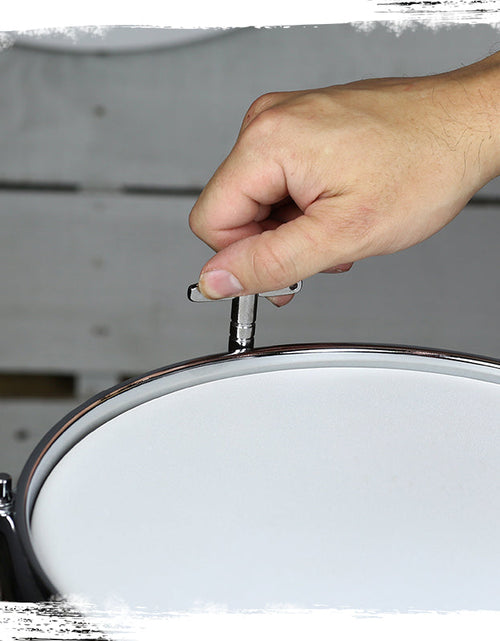 Load image into Gallery viewer, Popcorn Snare Drum by GRIFFIN - Soprano Firecracker 10" x 6" Poplar Wood Shell with Hickory PVC - Concert Percussion Musical Instrument Drummers Key by GeekStands.com
