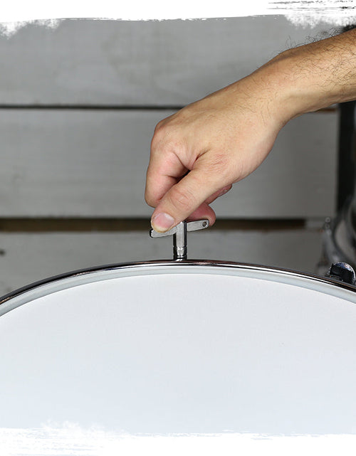 Load image into Gallery viewer, Piccolo Snare Drum 13" x 3.5" by GRIFFIN - 100% Poplar Wood Shell with Black PVC &amp; White Coated Drum Head - Drummers Acoustic Marching Kit Percussion by GeekStands.com
