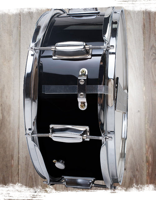 Load image into Gallery viewer, GRIFFIN Snare Drum - Poplar Wood Shell 14" x 5.5" with Black PVC &amp; Coated Head - Acoustic Marching by GeekStands.com
