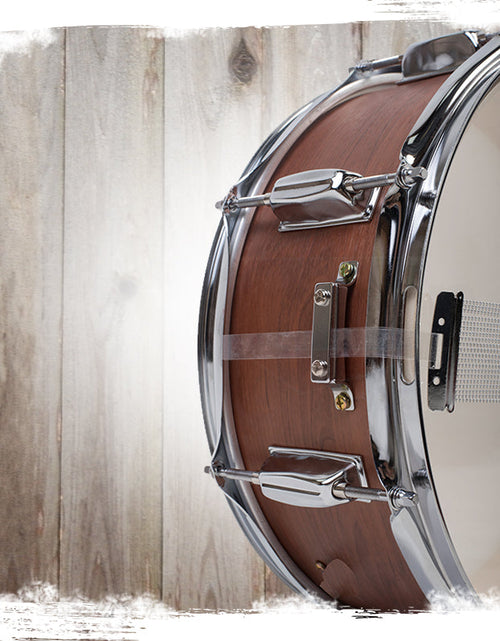 Load image into Gallery viewer, GRIFFIN Snare Drum - Poplar Wood Shell 14" x 5.5" with Flat Hickory PVC - 8 Metal Tuning Lugs by GeekStands.com
