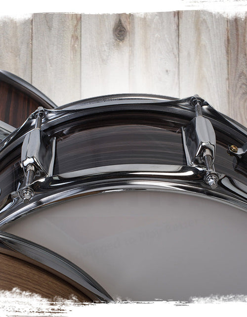 Load image into Gallery viewer, Deluxe Snare Drum by GRIFFIN - 14" x 5.5" Poplar Wood Shell with Zebra PVC Glossy Finish by GeekStands.com
