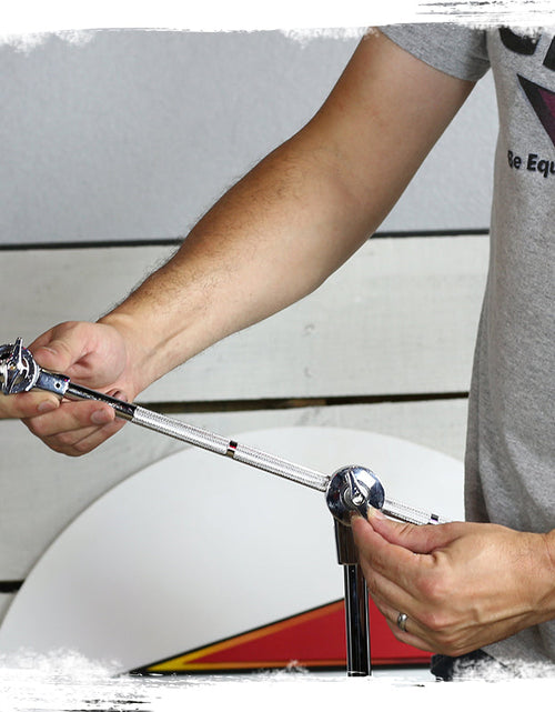 Load image into Gallery viewer, GRIFFIN Cymbal Boom Stand - Double Braced Drum Percussion Gear Hardware Set - Adjustable Height - Arm Holder With Counterweight Adapter for Mounting by GeekStands.com
