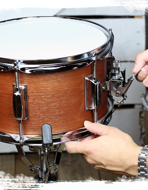 Load image into Gallery viewer, Popcorn Snare Drum by GRIFFIN - Soprano Firecracker 10" x 6" Poplar Wood Shell with Hickory PVC - Concert Percussion Musical Instrument Drummers Key by GeekStands.com
