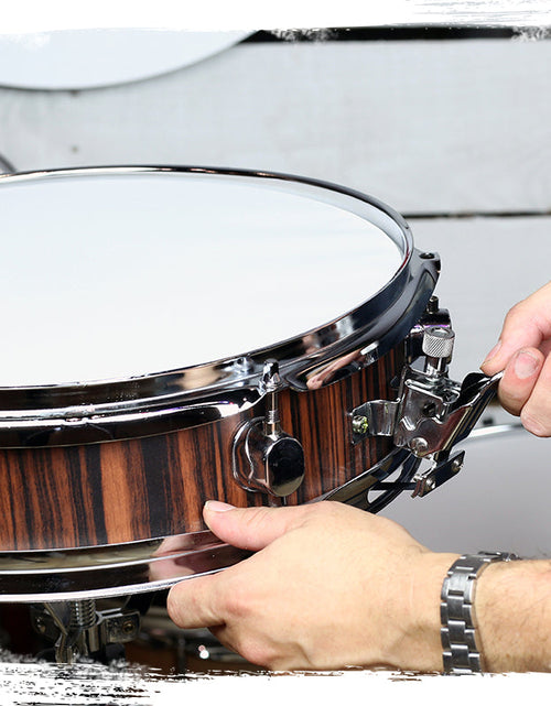 Load image into Gallery viewer, Piccolo Snare Drum 13" x 3.5" by GRIFFIN - 100% Poplar Wood Shell with Black Hickory Finish &amp; Coated Drum Head - Drummers Deluxe Percussion by GeekStands.com
