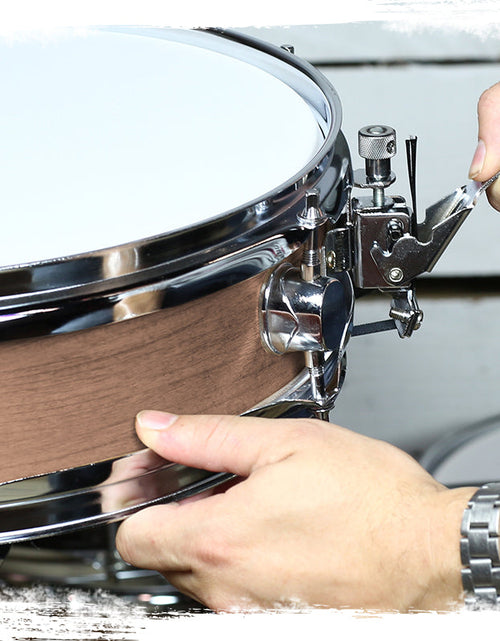 Load image into Gallery viewer, Piccolo Snare Drum 13" x 3.5" by GRIFFIN - 100% Poplar Shell with Oak Wood Finish &amp; Coated Drum Head by GeekStands.com
