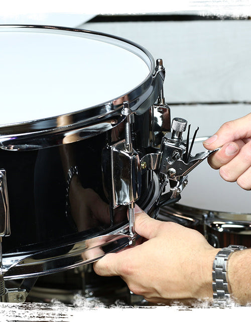 Load image into Gallery viewer, GRIFFIN Snare Drum - Poplar Wood Shell 14" x 5.5" with Black PVC &amp; Coated Head - Acoustic Marching by GeekStands.com
