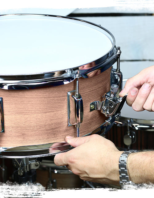 Load image into Gallery viewer, Oak Wood Snare Drum by GRIFFIN - PVC on Poplar Wood Shell 14" x 5.5" - Percussion Musical Instrument by GeekStands.com
