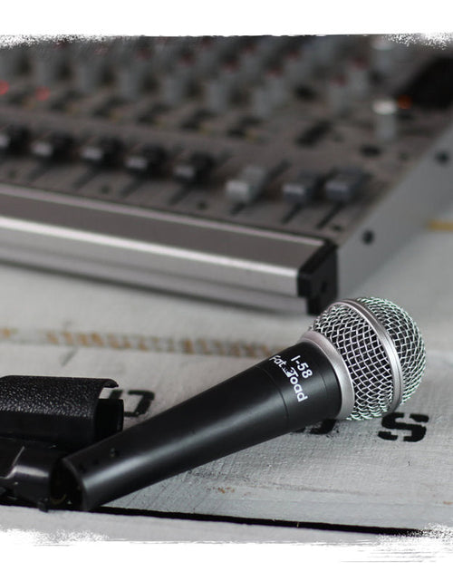 Load image into Gallery viewer, Cardioid Dynamic Microphones &amp; Clips (6 Pack) by FAT TOAD - Professional Vocal Handheld, Unidirectional Mic - Singing Microphone Designed for DJ Stage by GeekStands.com
