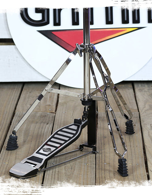 Load image into Gallery viewer, Hi-Hat Stand by GRIFFIN - Deluxe Hi Hat Cymbal Pedal With Drum Key - HiHat Mount with Chrome Double Braced Hardware Accessory Set - Adjustable Holder by GeekStands.com
