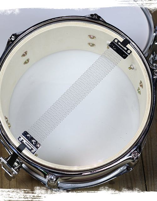 Load image into Gallery viewer, Popcorn Snare Drum by GRIFFIN - Soprano Firecracker 10" x 6" Poplar Wood Shell with Hickory PVC - Concert Percussion Musical Instrument Drummers Key by GeekStands.com
