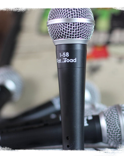 Load image into Gallery viewer, Dynamic Vocal Microphones with Clips (2 Pack) FAT TOAD - Cardioid Handheld, Unidirectional Mic by GeekStands.com

